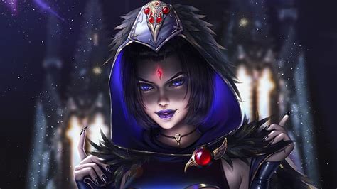 Hd Wallpaper Dc Comics Latex Raven Character Raven Dc Comics