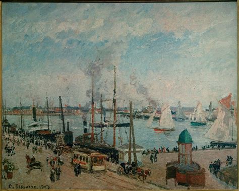 Hafen Von Le Havre Bei Flut Von Camille Jacob Pissarro