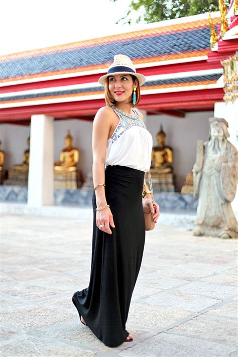 Bangkok Thailand Maxi Skirt Embroidered Top Blame It On Mei