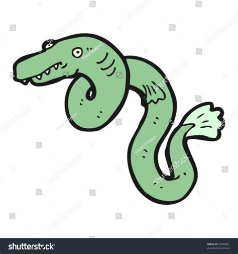 Eel Cartoon Stock Vector Illustration 67485061 Shutterstock