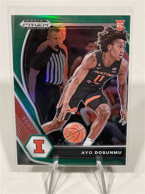 Panini Prizm Draft Picks Ayo Dosunmu Rc Green Prizm Ebay