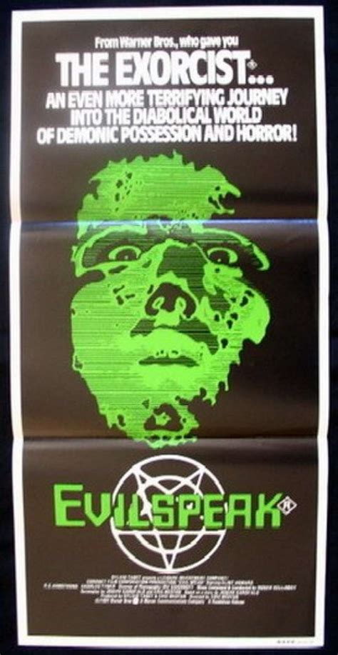 All About Movies Evilspeak Poster Australian Daybill Movie Poster