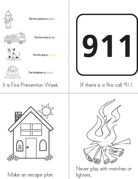 Fire Safety Coloring Book