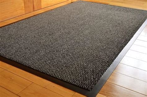 Trendmakers Door Mats Big Extra Large Grey And Black Barrier Mat Rubber