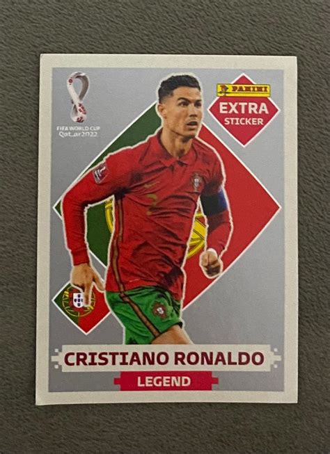 Figurinha Legend Prata Cristiano Ronaldo Copa Do Mundo 2022