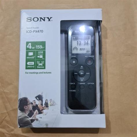 Jual Sony Voice Recorder Icd Px 4704gb Shopee Indonesia