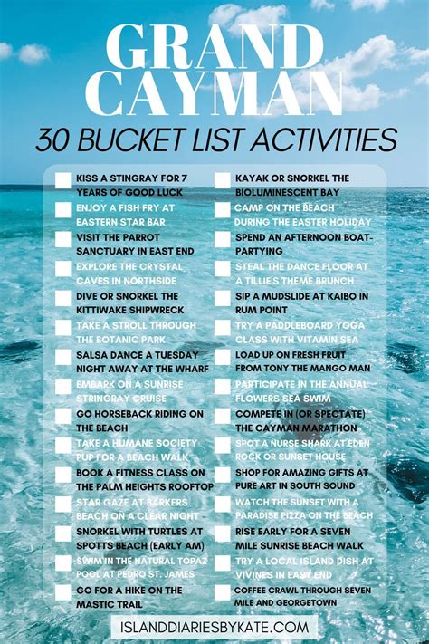 Top 30 Activities In Grand Cayman Bucket List Guide Grand Cayman