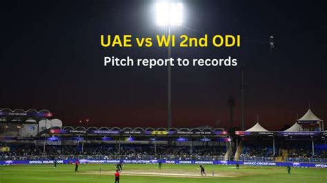 Sharjah Cricket Stadium Pitch Report To Records Here S All You Need To