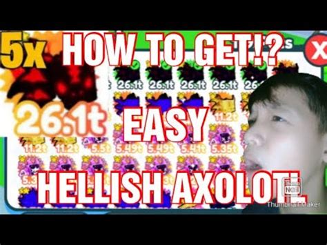 Pet Simulator X New How To Get Rainbow Hellish Axolotl Roblox