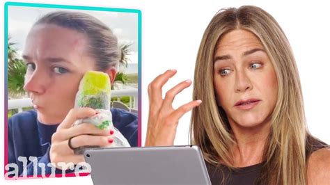 Jennifer Aniston Reacts To Tiktok Trends Allure Trends