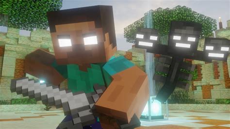 Herobrine Vs The Wither Minecraft Fight Animation Songs Of War