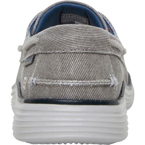 Skechers Herren Status Lorano Leinenschuhe Grau