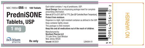 Prednisone By Novitium Pharma LLC PREDNISONE Tablet