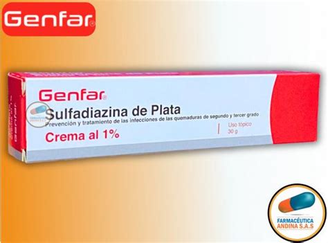 Sulfadiazina De Plata 1 Tubo X 30 Gr Genfar