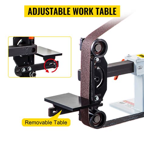 VEVOR Ponceuse à Bande Meuleuse PH 427x30 5 cm Machine à Bande de Sable