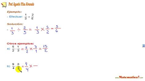 División de Fracciones Ejercicios Resueltos Nivel 1 Aprende a dividir