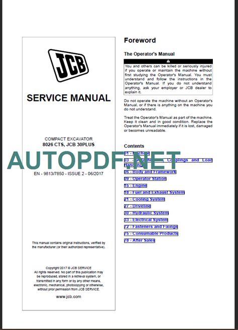 8026 CTS JCB 30PLUS SERVICE MANUAL AutoPdf