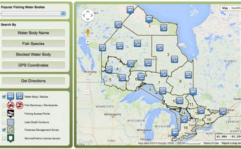 Map Of Red Lake Ontario Laurentian Great Lakes