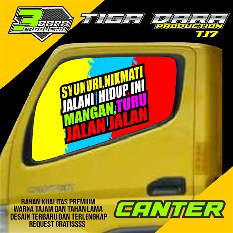 Jual Stiker One Way Kaca Samping Truk Canter Kode Shopee Indonesia