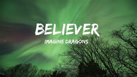 Imagine Dragons Believer Lyrics P Lyrics Letra Youtube