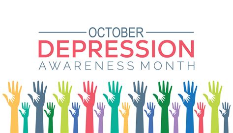 Depression Awareness Month Is Observed Every Year On Octoberholiday Concept Background Placard