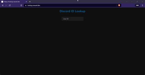 Github Nexxelndiscord Id Lookup A Tool To Lookup Discord Ids