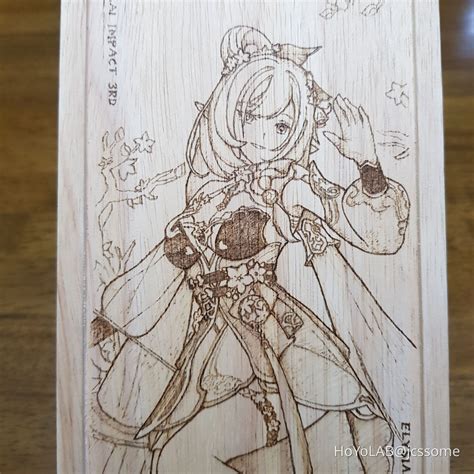 Woodburning Peachy Spring Honkai Impact Rd Hoyolab