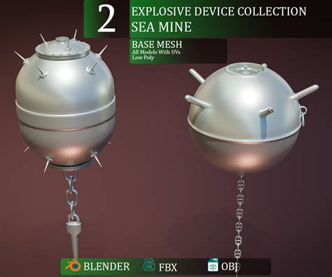 ArtStation - 25 Explosive Device collection | Game Assets