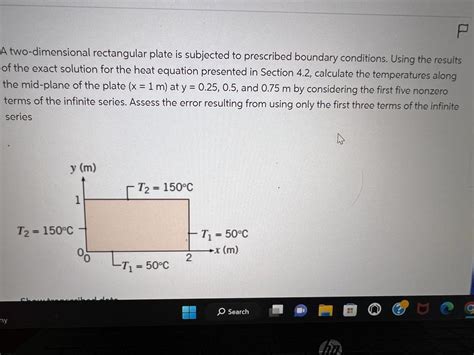 Solved A Two Dimensional Rectangular Plate Is Subjected To Chegg