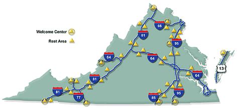 Roadside Va Rest Stops Maps Facility Virginia Rest Areas