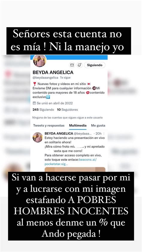 BEYDA ANGELICA on Twitter Atención ayúdenme a reportar esta cuenta