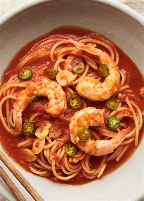 Quick Gochujang Seafood Pasta Chrisse En Place