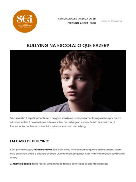 Bullying Na Escola O Que Fazer Sei Centro De Desenvolvimento E Aprendizagem Download