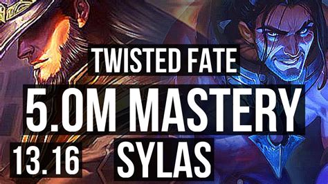 Twisted Fate Vs Sylas Mid 50m Mastery 8113 Godlike 300 Games