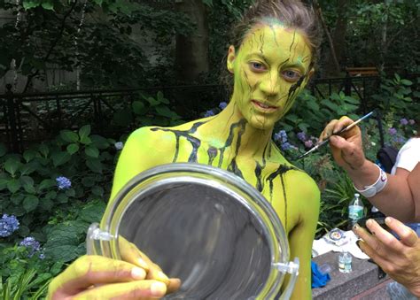 Nude Models Become Artists Canvases On NYC Bodypainting Day The