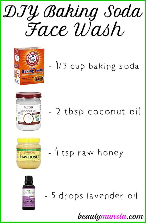 DIY Baking Soda Face Wash Beautymunsta