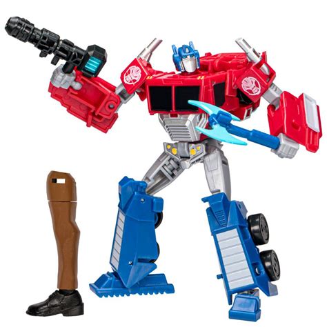 Transformers EarthSpark Wave 2 Deluxe Optimus Prime New Stock Images