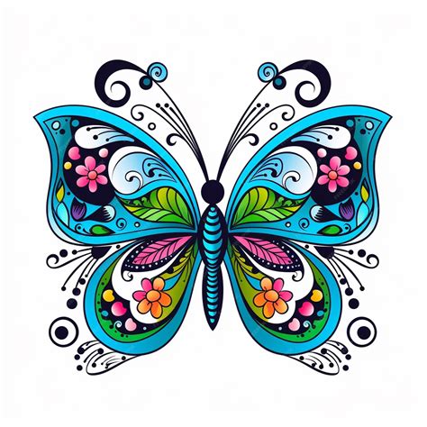 Premium Vector Beautiful Colorful Butterfly Isolated On A White