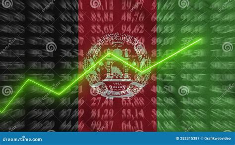 Afghanistan Chart Infographic Elements Royalty Free Stock Image