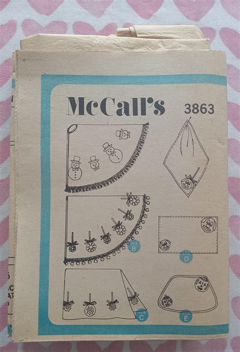 Vintage Mccalls All Seasons Table Decor Patterns Naked Etsy