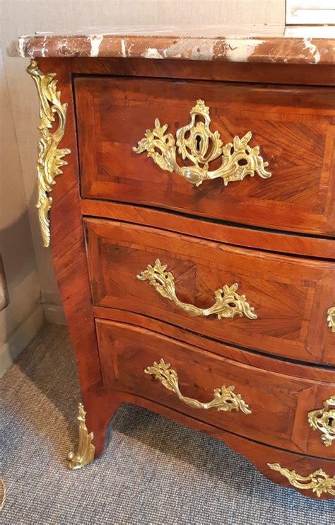 Proantic Commode Placage De Palissandre D Poque Louis Xv Estampill