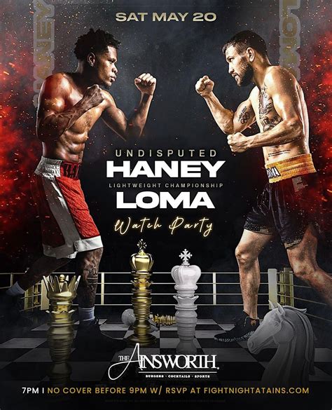 **HANEY VS LOMA WATCH PARTY** FREE W/ RSVP, The Ainsworth - Nashville, 20 May to 21 May ...