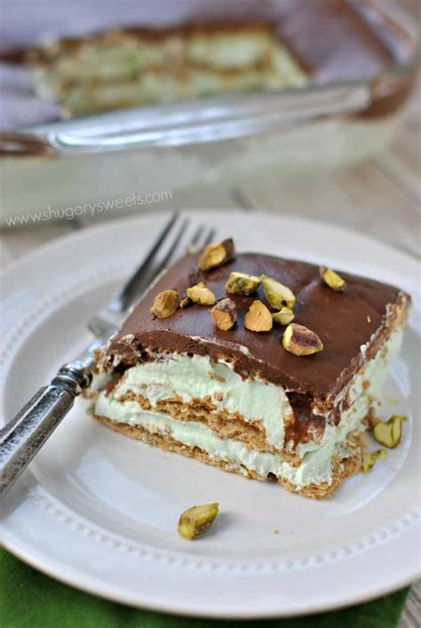 Pistachio Eclair Cake Shugary Sweets