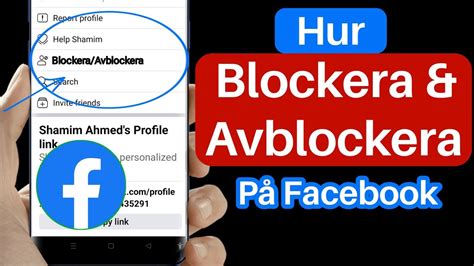 Hur man blockerar avblockerar någon på Facebook Blockera avblockera