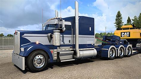 Kenworth W900 CAT Heavy Haul American Truck Simulator ATS 4K