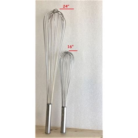 Restaurant Supply Large Whisk and Smaller Whisk