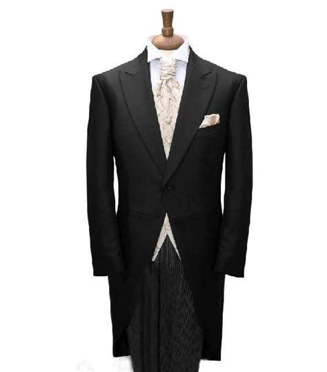 Custom Made To Measure Black Tailcoatbespoke Long Tail Black Wedding