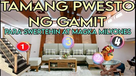 Tamang Pwesto Ng Gamit Sa Bahay Para Swertehin At Magka Milyones Youtube