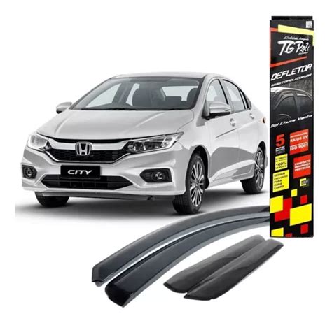 Calha De Chuva Defletor Inteiriça Honda City 2015 A 2021 Parcelamento