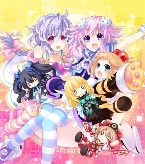 Plutia Pish Peashy Pururut If Choujigen Game Neptune